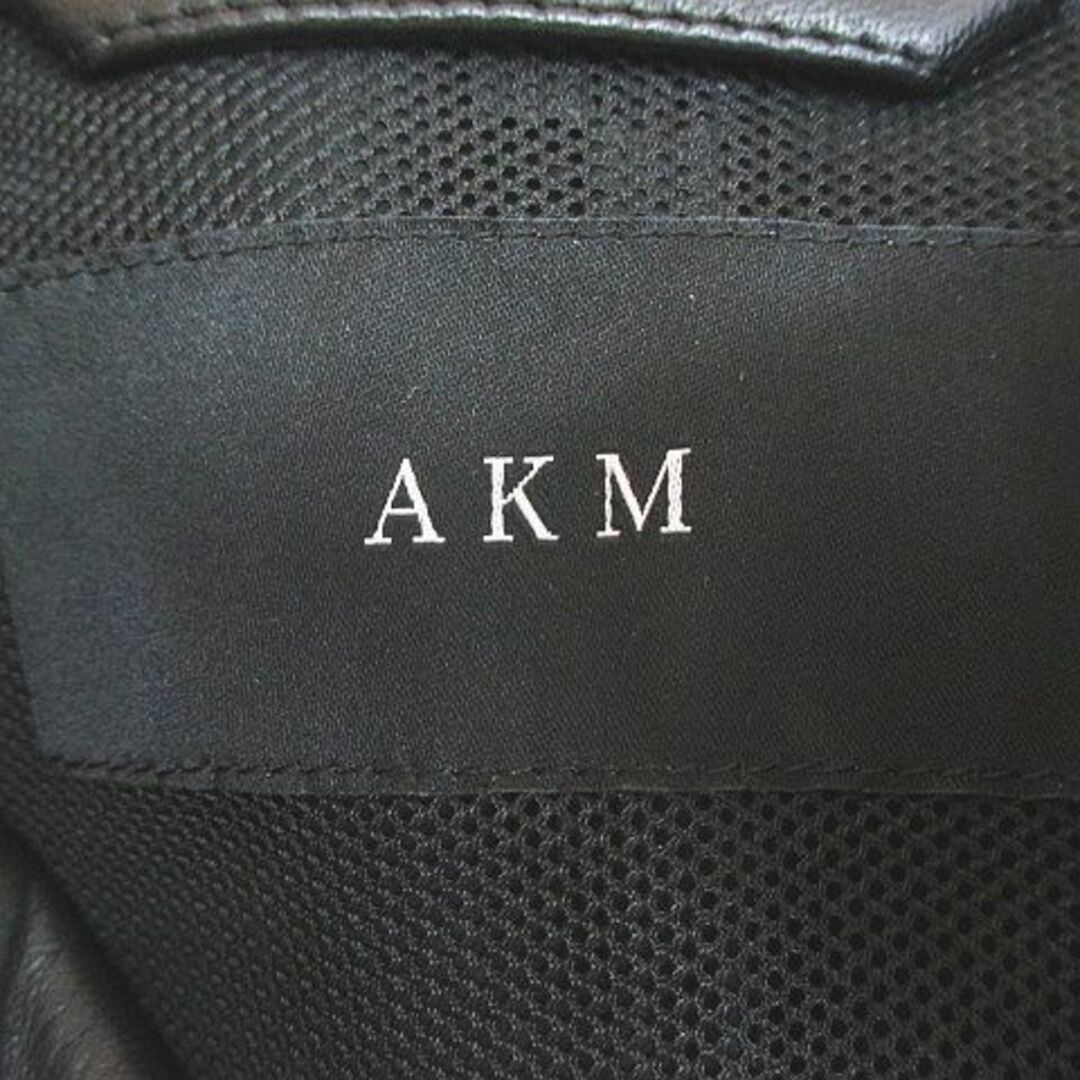 エーケーエム AKM S118 LMB033 レザージャケット 仔羊革 XL 黒