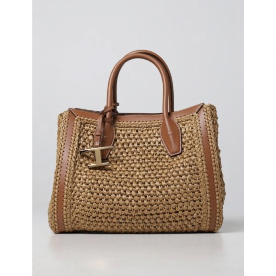TOD'S - 【極美品】トッズ Tod's トートバッグ ラフィア TOD'S - 【極美品】トッズ Tod's トートバッグ ラフィア