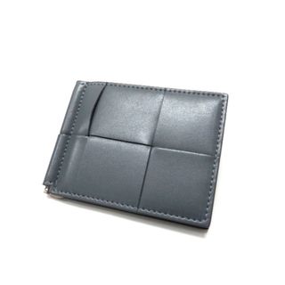 ボッテガヴェネタ(Bottega Veneta)のボッテガヴェネタ カセット マネークリップ付き二つ折りウォレット 財布 グレー(折り財布)