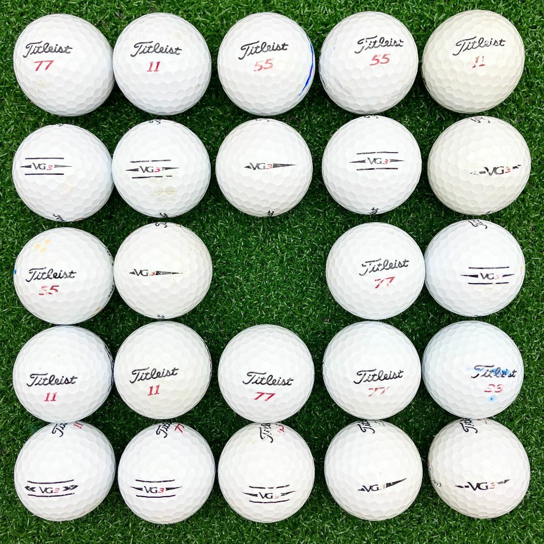 最大65%OFFクーポン Titleist VG3 白 年式混合 ロストボール 24球