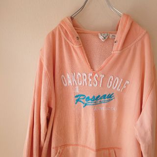 84BLUE パーカー　サーモンオレンジ　OAKCREST GOLF(パーカー)