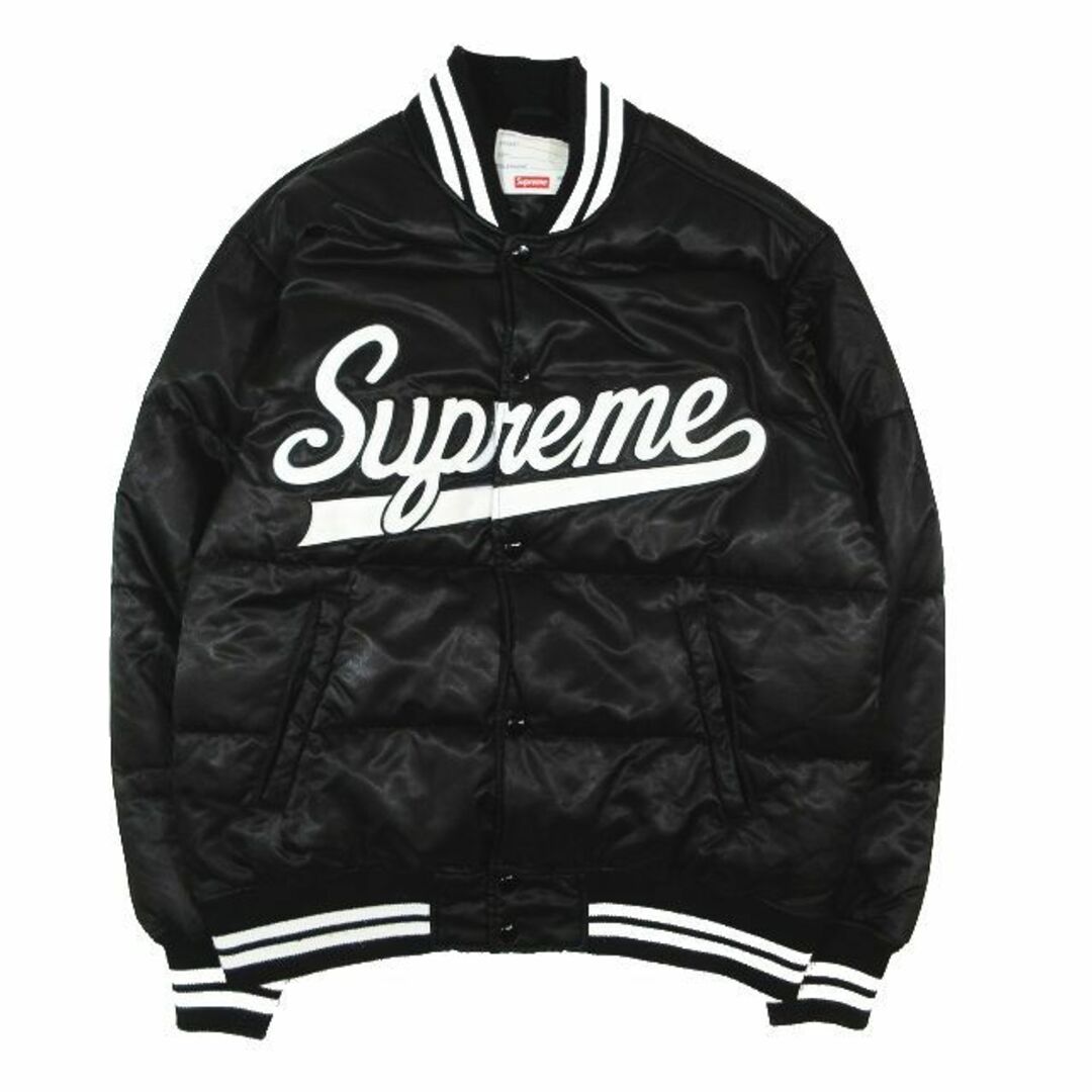 supreme script varsity puffy Jacket ダウン