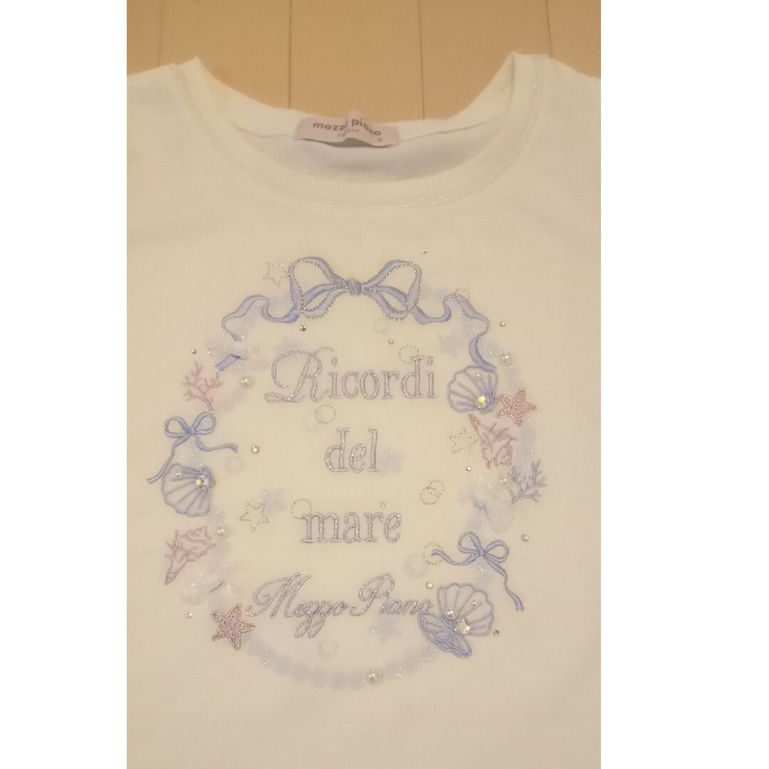 メゾピアノ ジュニア 貝殻半袖 Tシャツ M150 1