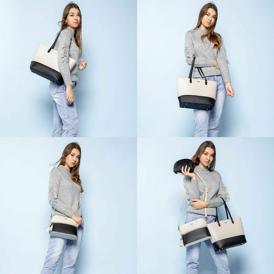 色: A-ベージュ】LOVEVOOK バッグ レディース トートバッグ ショルの