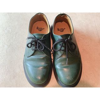 ドクターマーチン(Dr.Martens)のDr.Martens 3ホール　グリーン(ローファー/革靴)