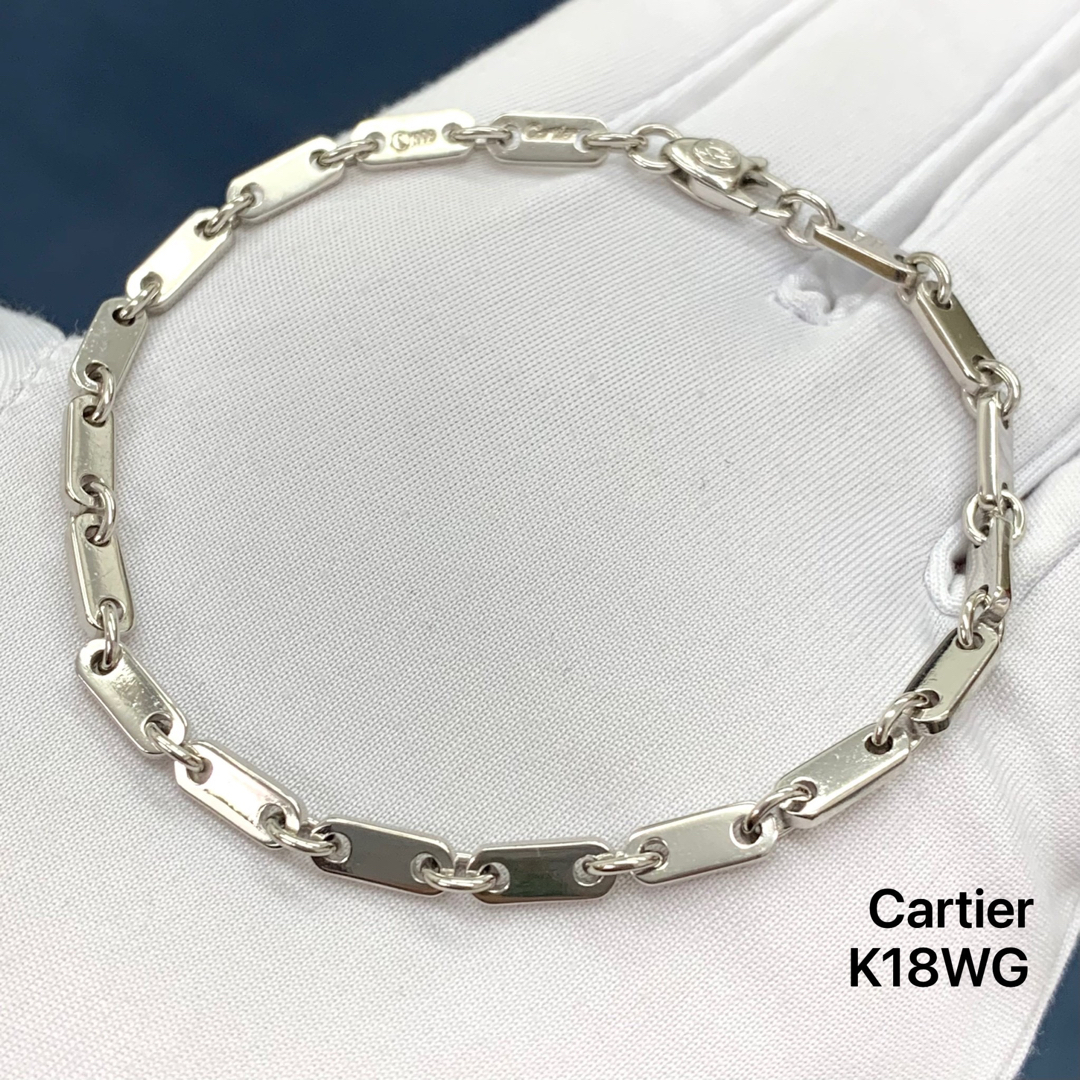 カルティエ ブレスレット フィガロ チェーン Cartier K18WG