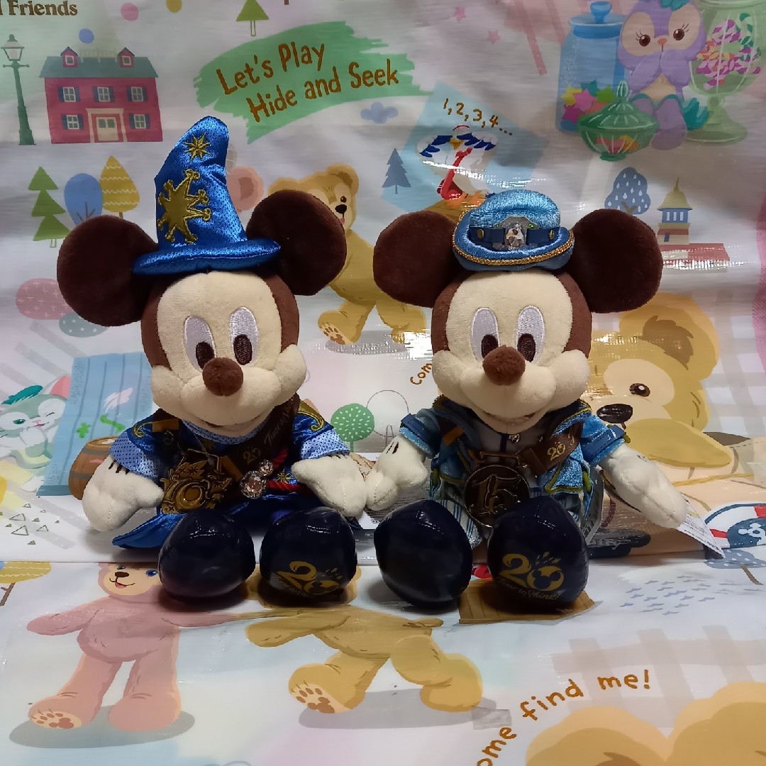 ◆ディズニー 40周年 20周年 フラッグ ミッキー ぬいぐるみ ショルダー 6