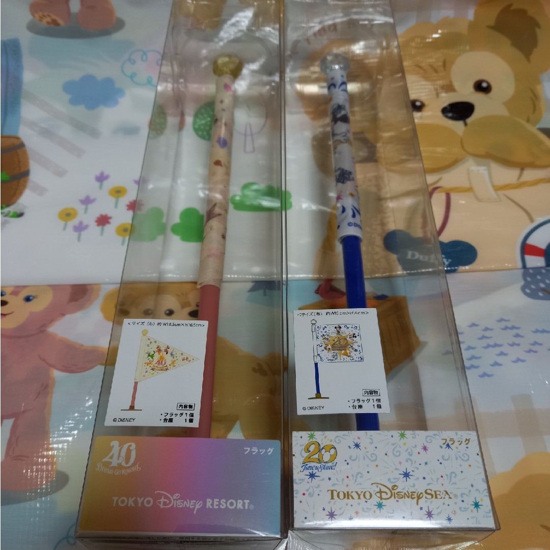 ◆ディズニー 40周年 20周年 フラッグ ミッキー ぬいぐるみ ショルダー 9