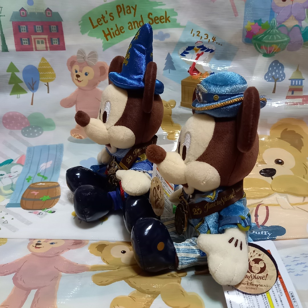 ◆ディズニー 40周年 20周年 フラッグ ミッキー ぬいぐるみ ショルダー 8
