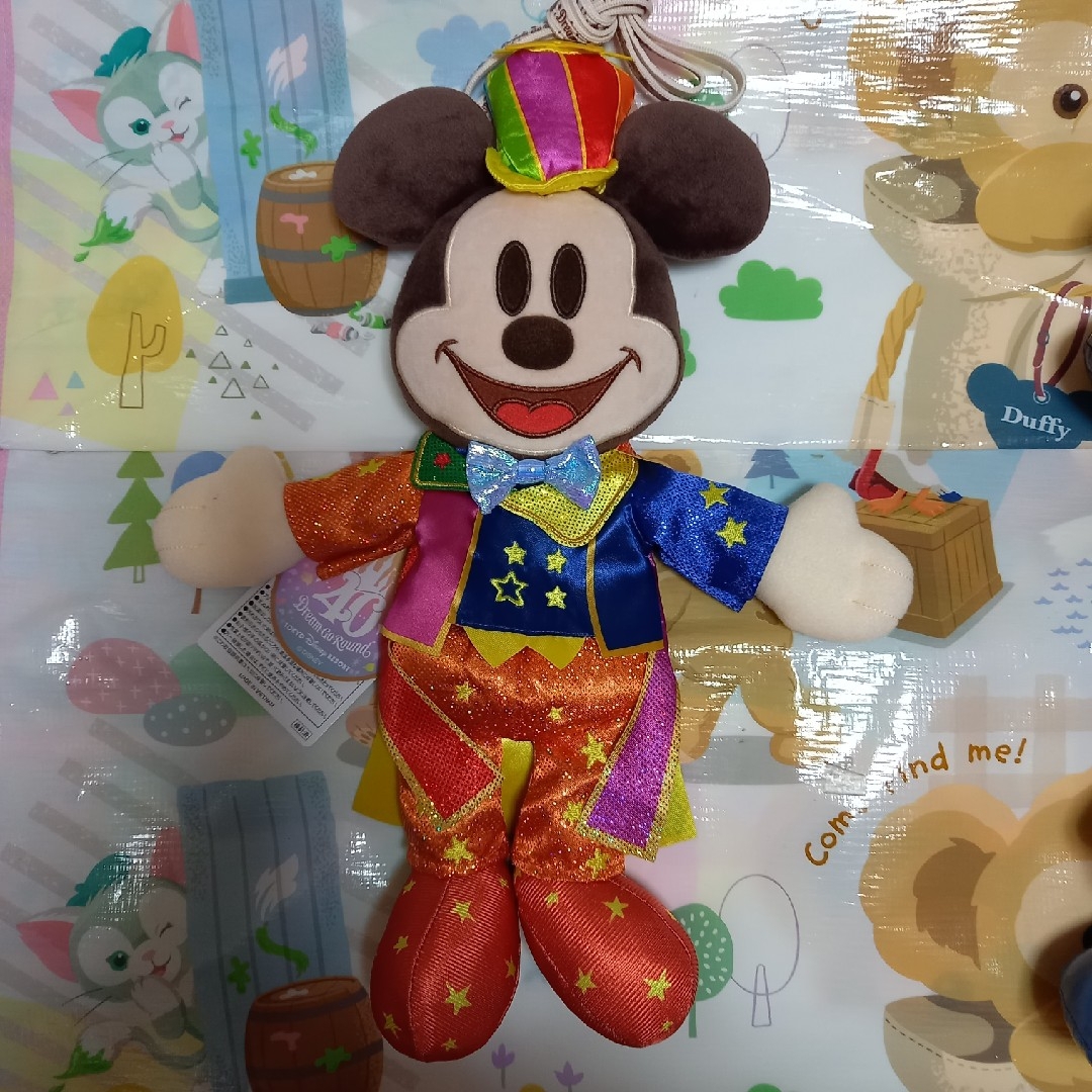 Disney - ◇ディズニー 40周年 20周年 フラッグ ミッキー ぬいぐるみ