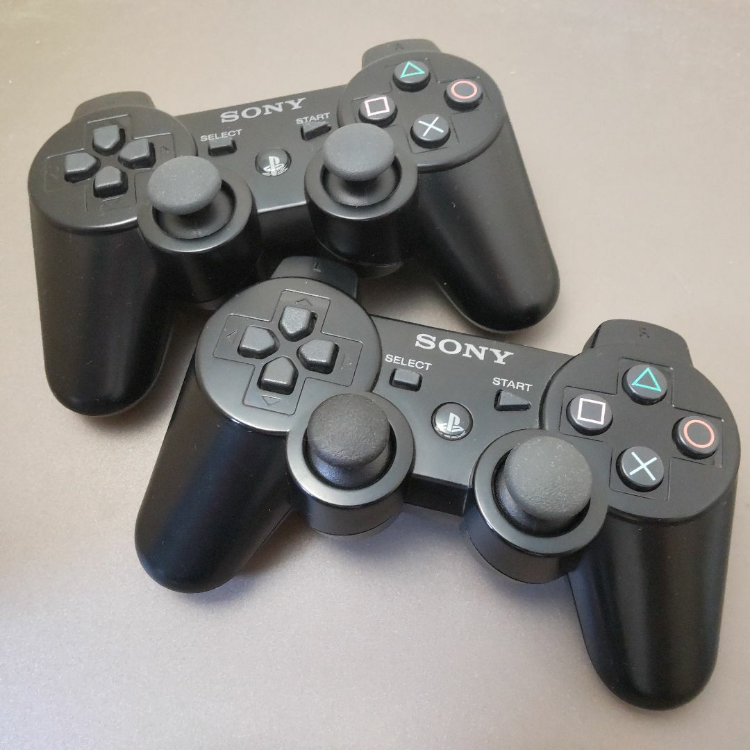 PlayStation3(プレイステーション3)の2個セット◆整備済み PS3コントローラー DUALSHOCK3◆中古◆23 エンタメ/ホビーのゲームソフト/ゲーム機本体(その他)の商品写真