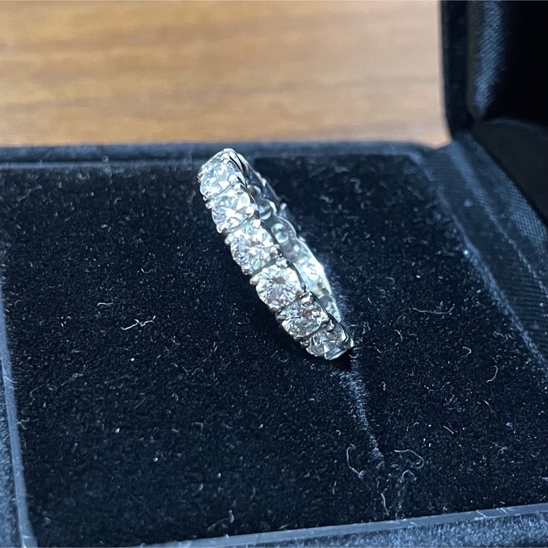 ダイヤモンド 2ct エタニティリング pt900 サイズ9号 レディースのアクセサリー(リング(指輪))の商品写真