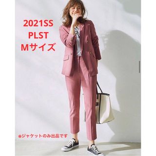 プラステ(PLST)のほぼ新品＊辺見えみりさん着 PLST リネンブレンドダブルジャケット(テーラードジャケット)