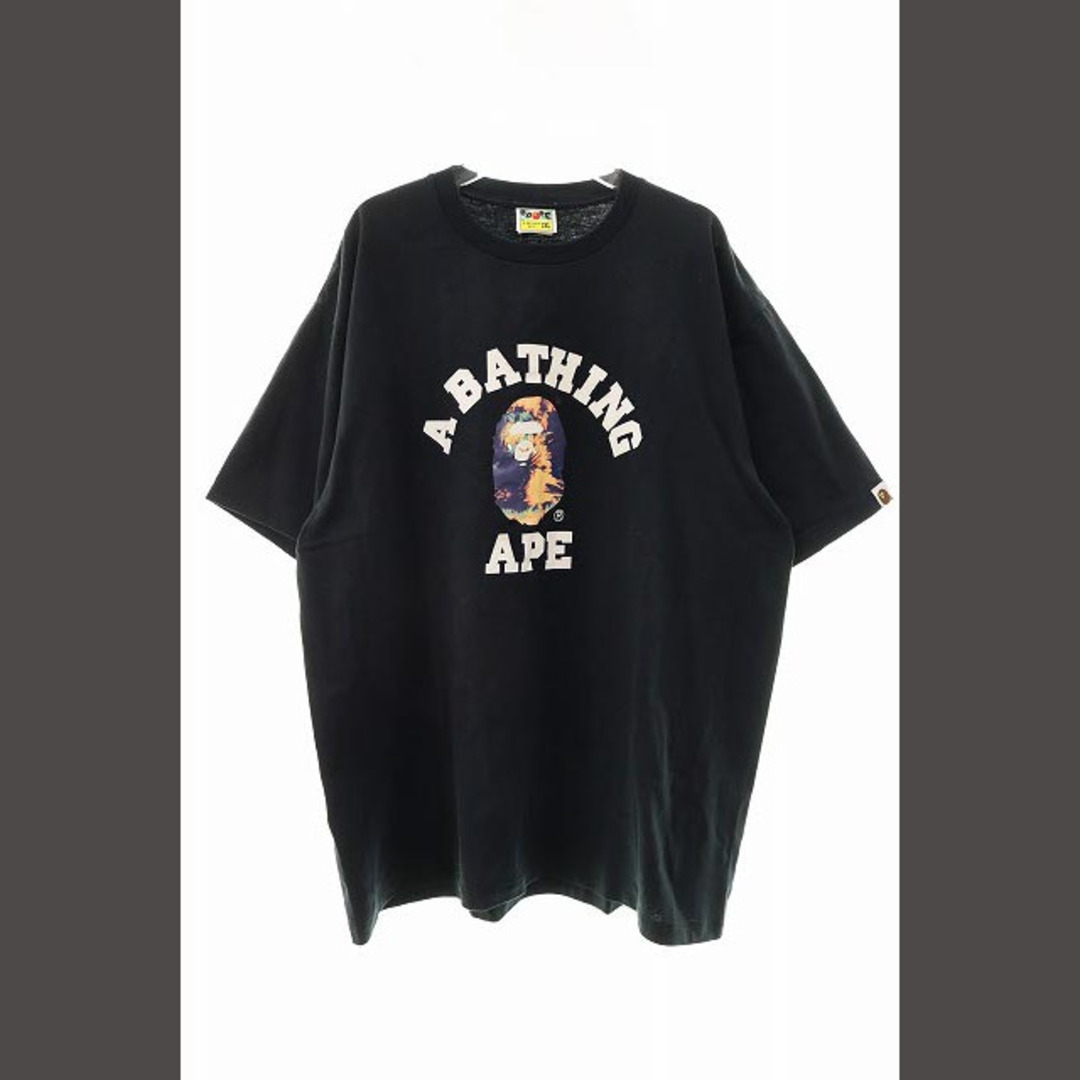 アベイシングエイプ A BATHING APE タイダイカレッジTシャツ 2XL約54cm身幅