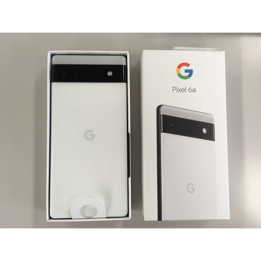 新品　Google Pixel 6a 128GB （白） スマホ/家電/カメラのスマートフォン/携帯電話(スマートフォン本体)の商品写真