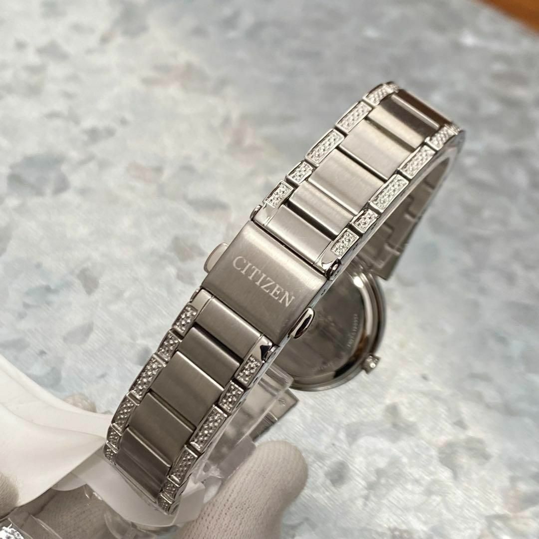 CITIZEN - 新品レアCITIZEN スワロフスキー クリスタル レディース腕時計 シルバーの通販 by PLUME WATCH