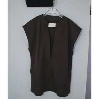 トゥデイフル(TODAYFUL)のTODAYFUL Cotton Keyneck Pulloverチャコールグレー(ベスト/ジレ)