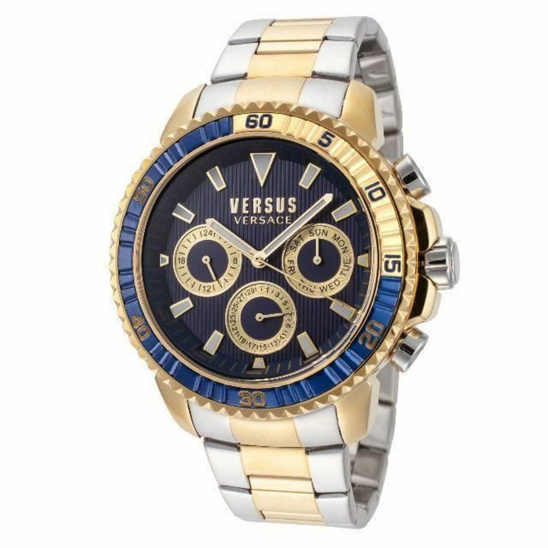 Versace ヴェルサーチ 腕時計 正規品 メンズ レア ブラック 黒 金色-