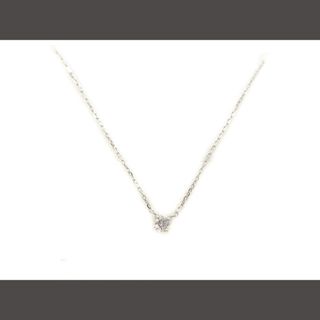 アザー(other)のK10WG ダイヤモンド 0.08ct ネックレス ペンダント アクセサリー(ネックレス)