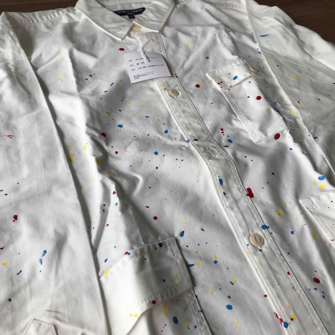 COMME des GARCONS HOMME ペンキ ワークシャツジャケット