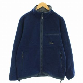 エーグル AIGLE フリース ボアジャケット ジップアップ L 紺