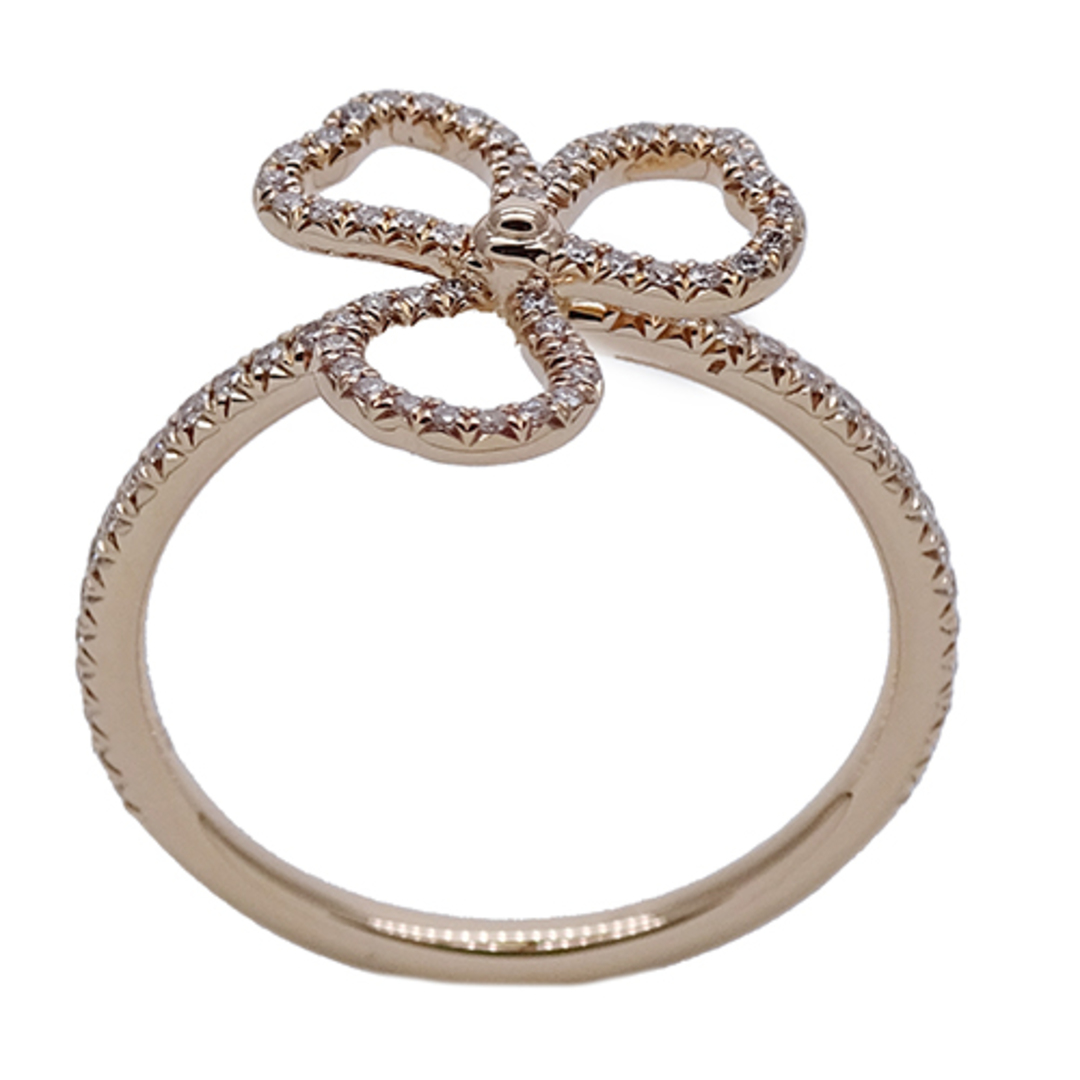 ティファニー TIFFANY&Co. リング レディース ブランド 指輪 750PG ダイヤモンド ペーパー フラワー ピンクゴールド 約11号 ジュエリー 磨き済み 【中古】