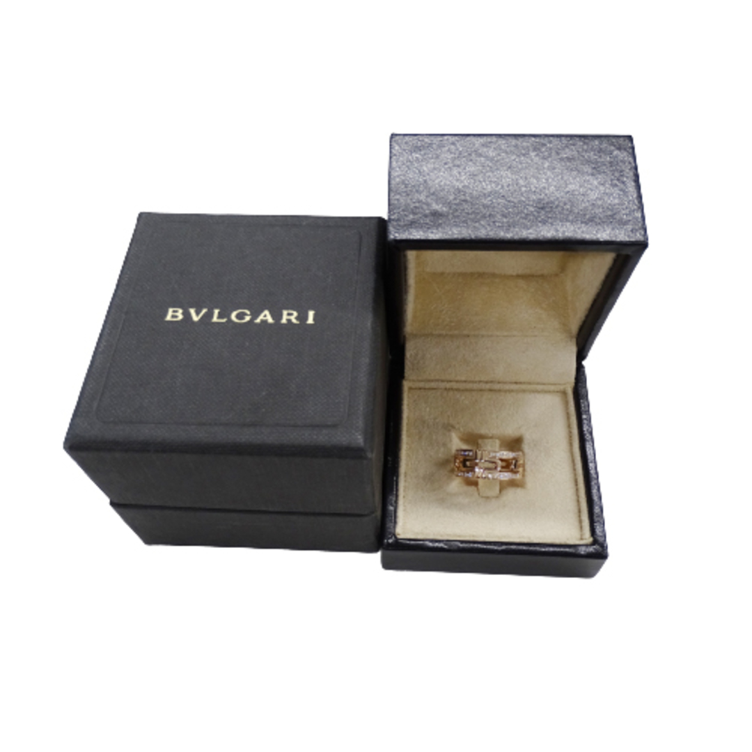 BVLGARI(ブルガリ)のブルガリ BVLGARI リング レディース ブランド 指輪 750PG ダイヤモンド オープン パレンテシ ピンクゴールド #49 約8.5号 ジュエリー 磨き済み【中古】 レディースのアクセサリー(リング(指輪))の商品写真