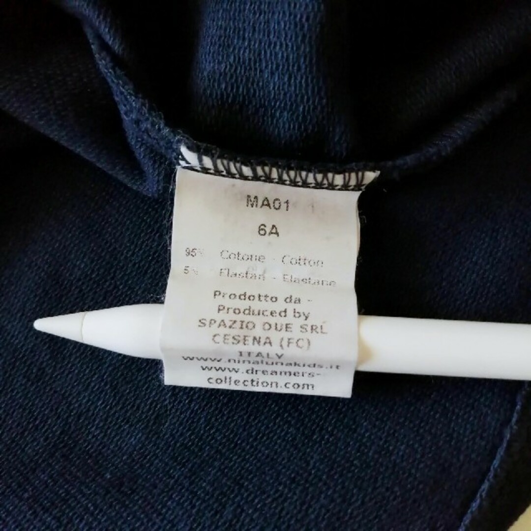 DOLCE&GABBANA(ドルチェアンドガッバーナ)の新品 Dreamers ドリーマーズ 肩リボンTシャツ　6A イタリア製 キッズ/ベビー/マタニティのキッズ服女の子用(90cm~)(Tシャツ/カットソー)の商品写真