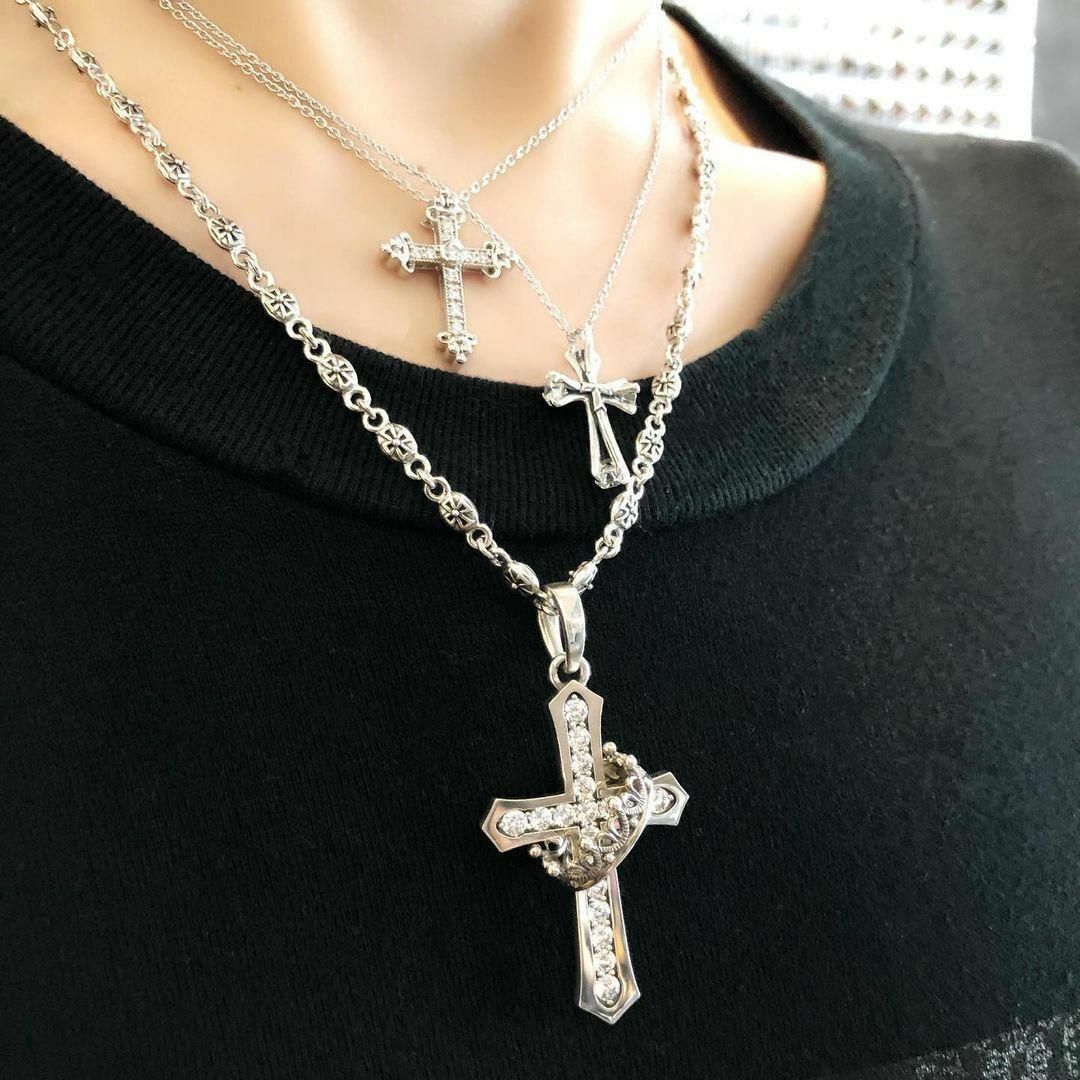 Justin Davis - 定価5.8万☆Justin Davis クラウン・クロス ネックレス