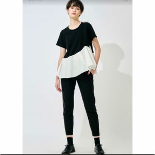 ヨーコチャン(YOKO CHAN)のhue 新品　パール　ホワイト(カットソー(半袖/袖なし))