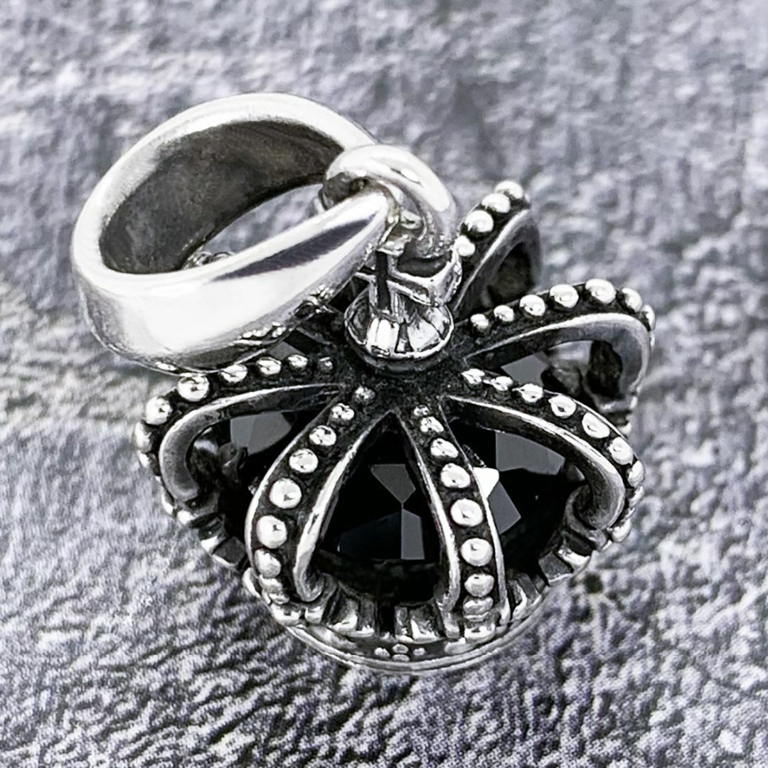 定価3.5万☆Justin Davis クラウン・ストーンネックレス ブラック-