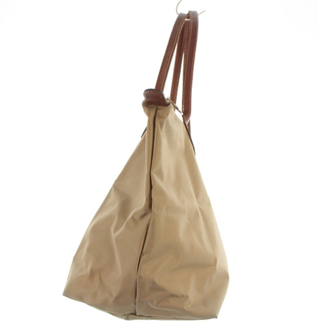 LONGCHAMP(ロンシャン)のロンシャン ルプリアージュ トートバッグ ハンドバッグ ロゴ 切替 茶色 レディースのバッグ(トートバッグ)の商品写真