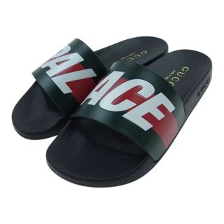 グッチ(Gucci)のGUCCI グッチ サンダル 723353 9AAAF 8818 × Palace パレス Logo Web Slide Sandal ロゴウェブ スライド サンダル 7【新古品】【未使用】【中古】(サンダル)