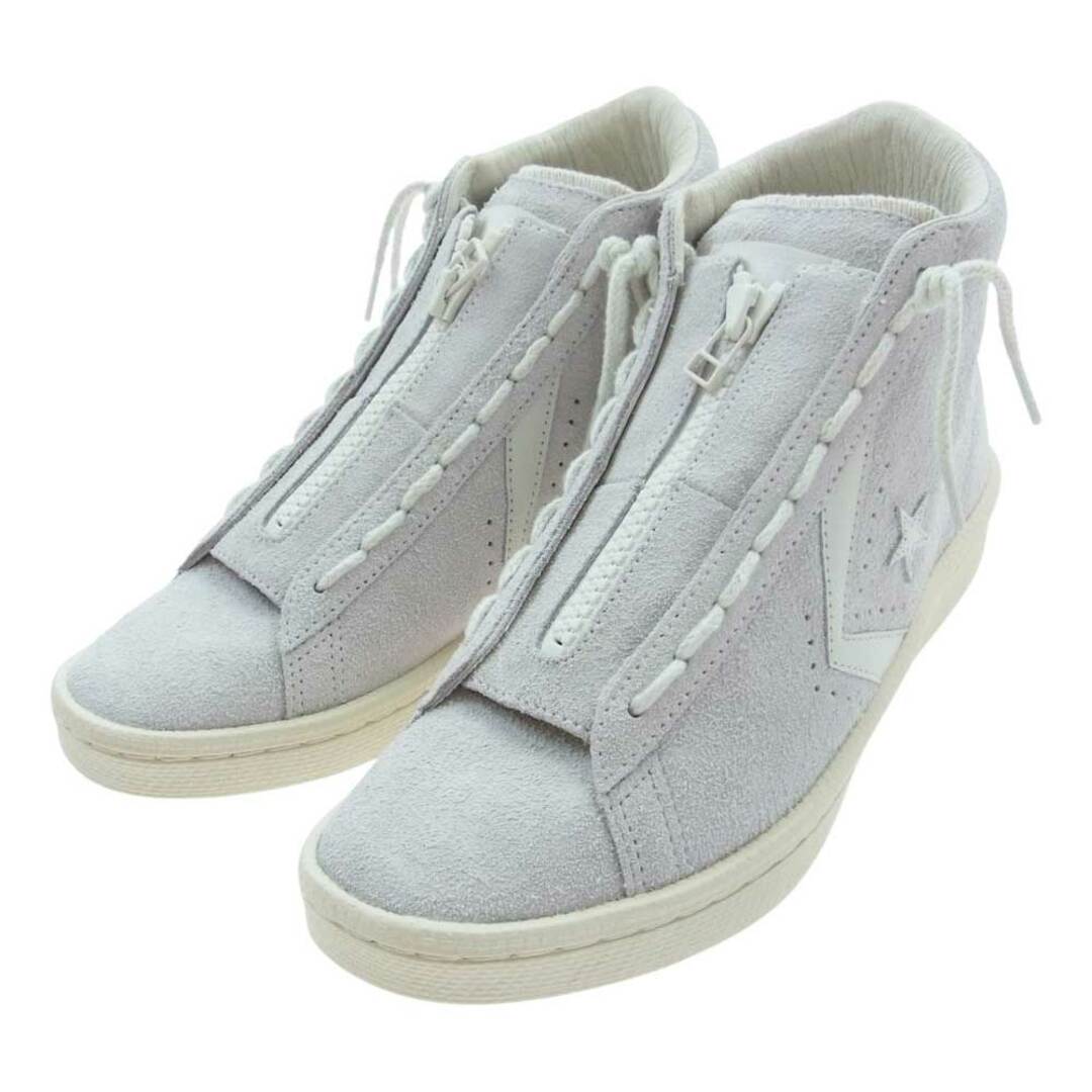 nonnative ノンネイティブ スニーカー CONVERSE  PRO-LEATHER HI/NN コンバース プロレザー ハイ スニーカー オフホワイト系 グレー系 26cm【極上美品】