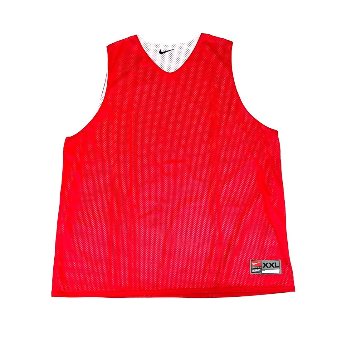 新品 Nike ナイキ リバーシブル バスケジャージ ゲームシャツ 赤 XXXL