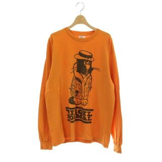 アザー(other)のヴァージルノーマル プリントTシャツ カットソー 長袖 M オレンジ ■SH(Tシャツ/カットソー(七分/長袖))