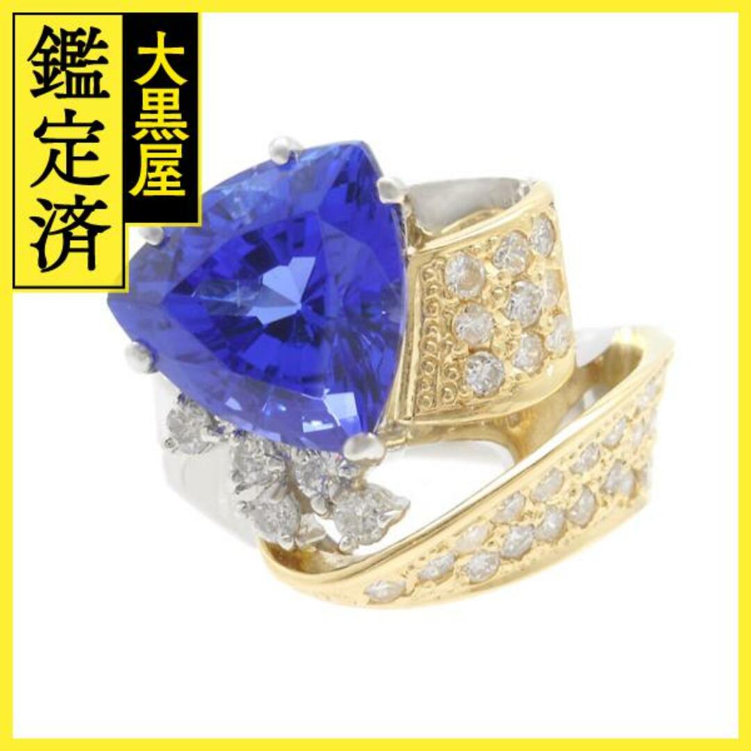 タンザナイト ゾイサイト ダイヤモンド リング K18 PT900 【200】
