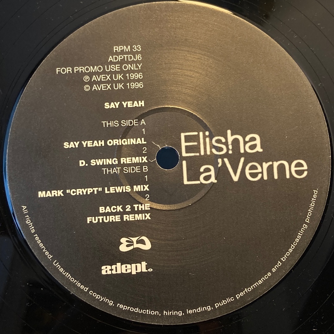 Elisha La'Verne – Say Yeah 本人サイン入り 3