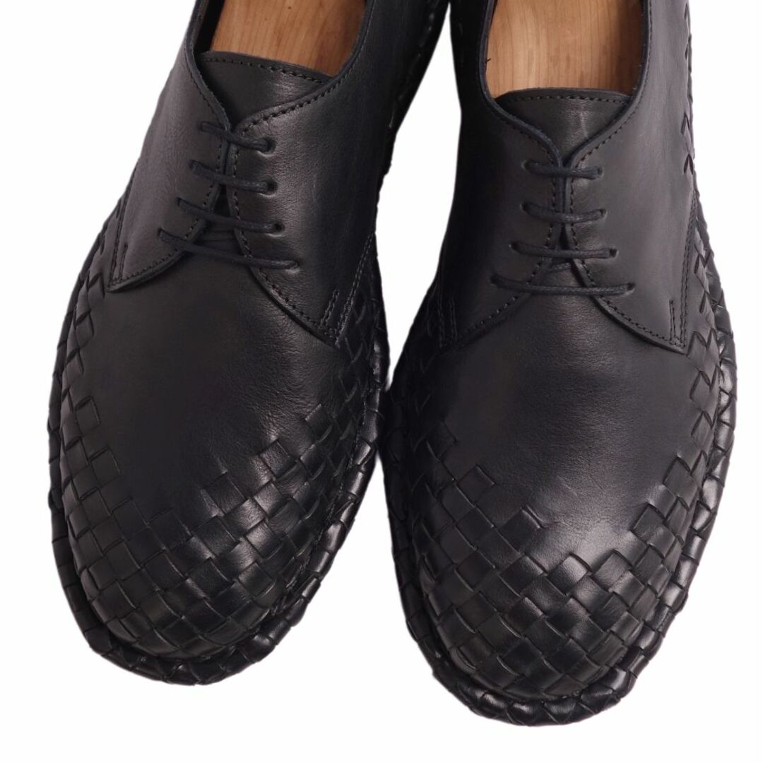 未使用 ボッテガヴェネタ BOTTEGA VENETA レザーシューズ イントレチャート ダービーシューズ 革靴 メンズ イタリア製 41(26cm相当) ブラック 未使用 ボッテガヴェネタ BOTTEGA VENETA レザーシューズ イントレチャート ダービーシューズ 革靴 メンズ イタリア製 41(26cm相当) ブラック
