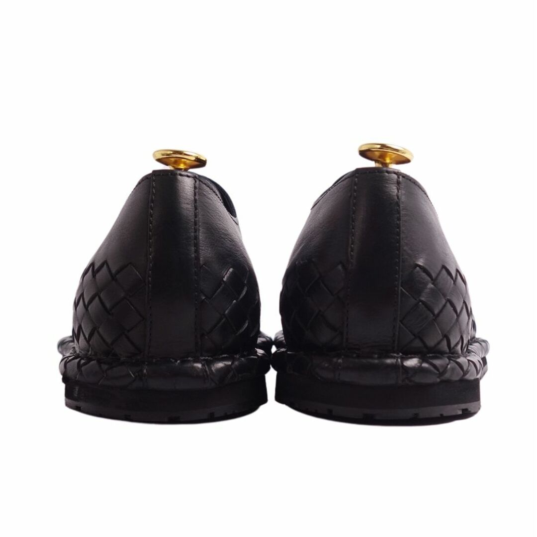 未使用 ボッテガヴェネタ BOTTEGA VENETA レザーシューズ イントレチャート ダービーシューズ 革靴 メンズ イタリア製 41(26cm相当) ブラック