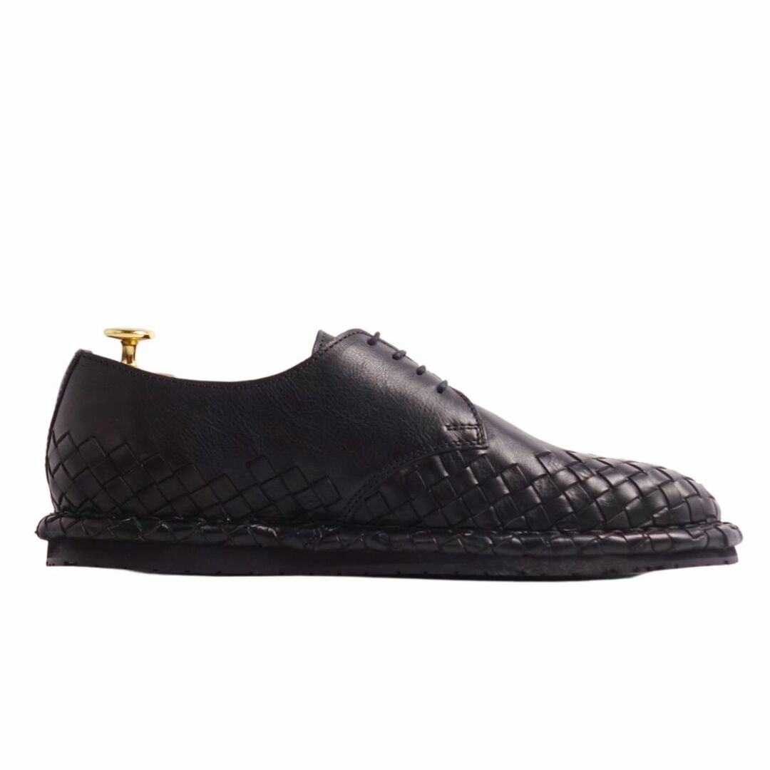 未使用 ボッテガヴェネタ BOTTEGA VENETA レザーシューズ イントレチャート ダービーシューズ 革靴 メンズ イタリア製 41(26cm相当) ブラック 未使用 ボッテガヴェネタ BOTTEGA VENETA レザーシューズ イントレチャート ダービーシューズ 革靴 メンズ イタリア製 41(26cm相当) ブラック