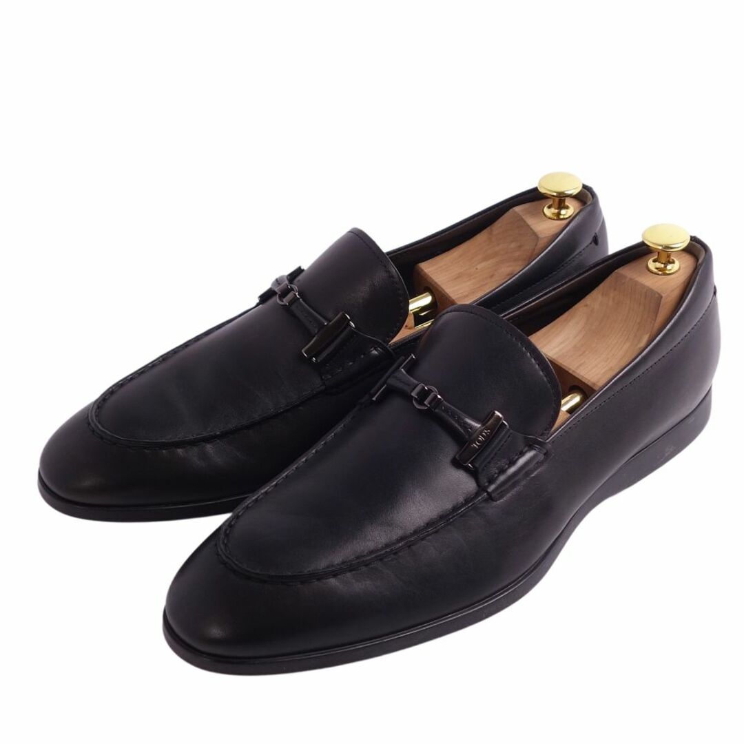 TOD'S(トッズ)の未使用 トッズ TOD'S ローファー ビジネスシューズ カーフレザー 革靴 メンズ イタリア製 10 1/2(29.5cm相当) ブラック メンズの靴/シューズ(ドレス/ビジネス)の商品写真