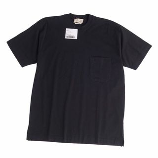 エルメス(Hermes)の未使用 エルメス HERMES Tシャツ カットソー ショートスリーブ コットン トップス メンズ イタリア製 SM ブラック(Tシャツ/カットソー(半袖/袖なし))