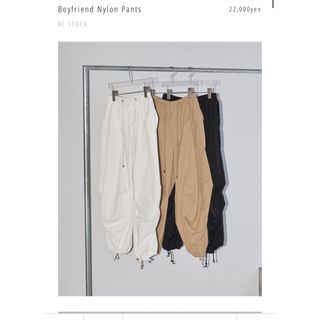 トゥデイフル(TODAYFUL)の【Todayful】Boyfriend Nylon Pants(カジュアルパンツ)