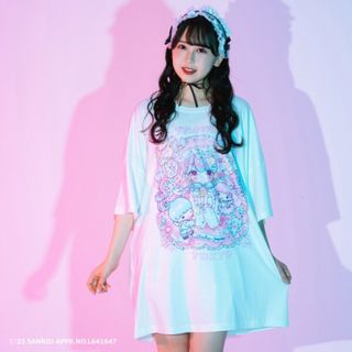 TRAVAS TOKYO リトルツインスターズ サンリオ キキララ Tシャツ 白