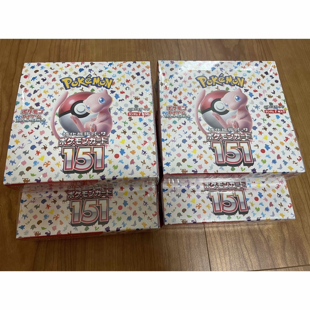 【即日発送】ポケモンカード　151 BOX×4