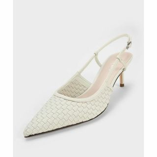 チャールズアンドキース(Charles and Keith)のウーブン スリングバックパンプス / Woven Slingback Pumps(ハイヒール/パンプス)