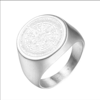 【SALE】リング メンズ シルバー オパール カレッジ 銀色 指輪 22号(リング(指輪))