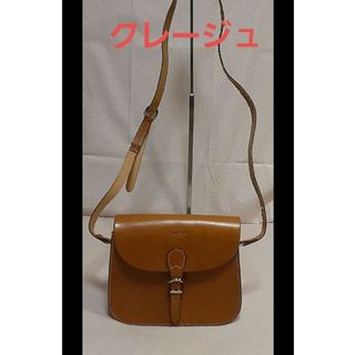 再入荷 クレージュ レザー ロゴ ワンショルダー バッグ フォーマル
