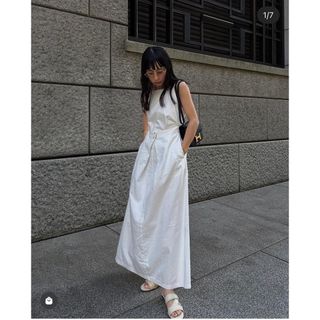 アメリヴィンテージ(Ameri VINTAGE)のAMERI×LEEコラボ　DENIM CAMISOLE DRESS (ロングワンピース/マキシワンピース)